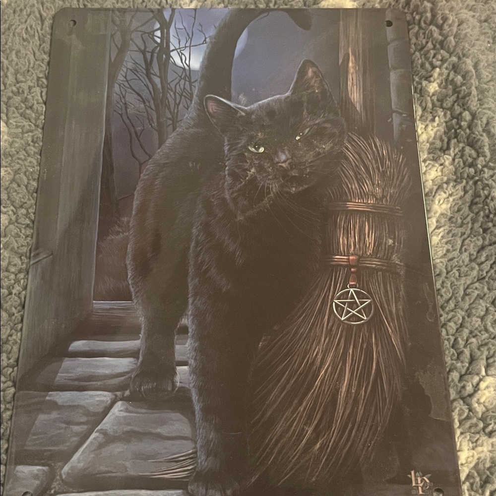 Mystical Black Cat Wall Art